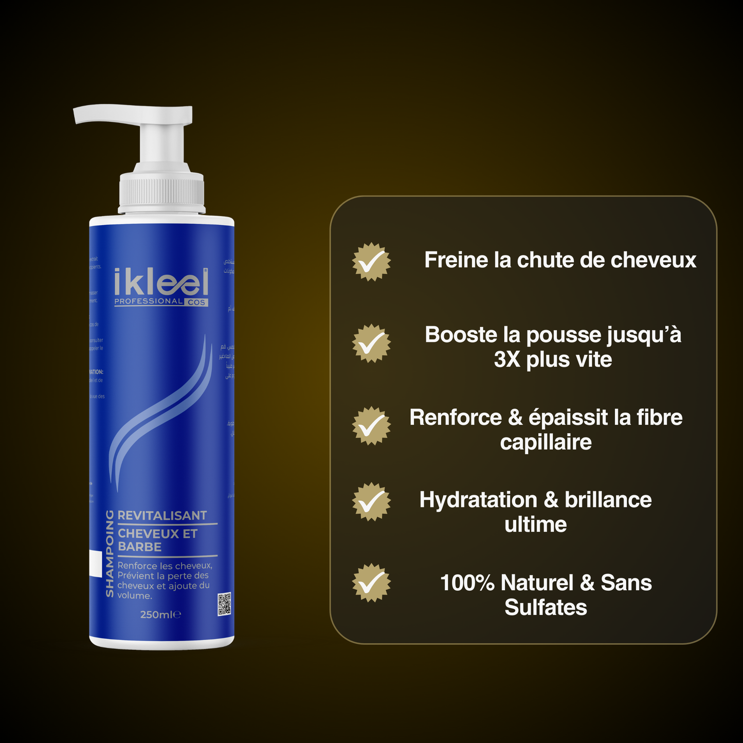 Shampoing Anti-Chute & Croissance Intense Cheveux et Barbe